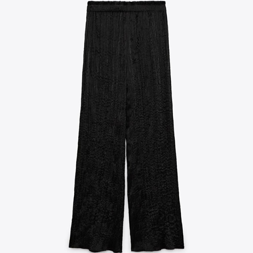ZARA PANTS WITH PLUGS BLACK SIZE M  | 9046/695/800